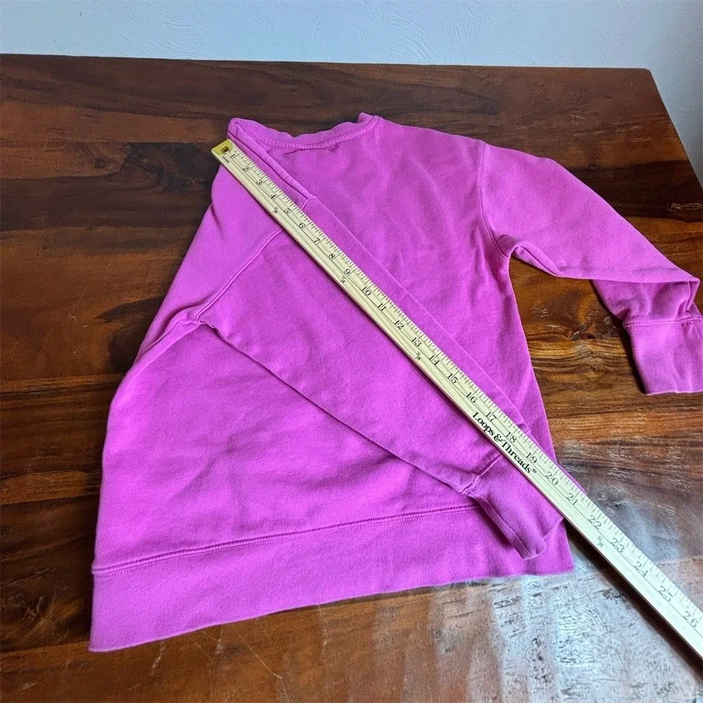 Nike Sportswear Club Fleece Girls Sweatshirt Pink Crew Neck Pullover S